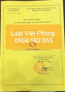Điều kiện để xin giấy phép an toàn thực phẩm kinh doanh quán cơm văn phòng